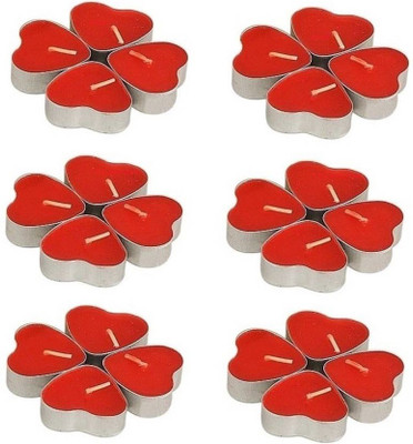 

1 For Everyone Heart Candles-24 Candle(Red, Pack of 24)