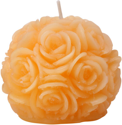 

Virgo Creations BigRose-Cream Pineapple Candle(Yellow, Pack of 1)