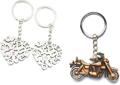 

MGP Fashion Attractive,God,couple,love,cartton,locking,Trendy Love Girl Boy Family Gift Metal Key Chain Combo No.385 Key Chain(Multicolor)