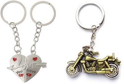 

MGP Fashion Attractive,God,couple,love,cartton,locking,Trendy Love Girl Boy Family Gift Metal Key Chain Combo No.370 Key Chain(Multicolor)