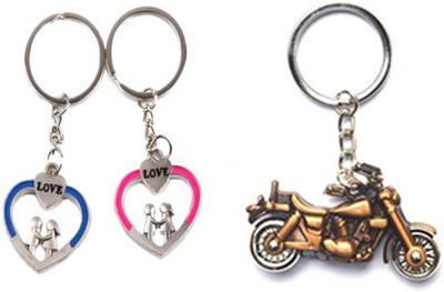 

MGP Fashion Attractive,God,couple,love,cartton,locking,Trendy Love Girl Boy Family Gift Metal Key Chain Combo No.405 Key Chain(Multicolor)