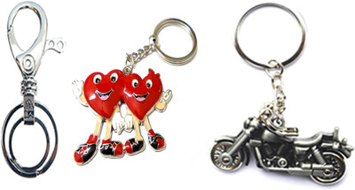 

MGP Fashion Love couple romentic gift girl boy family Trendy Gift Metallic Key Chain Combo No.513 Key Chain(Multicolor)