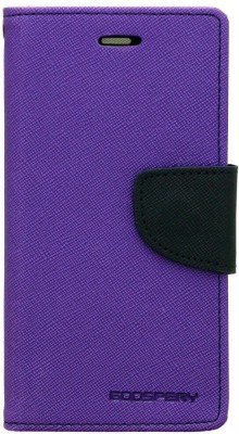 Tingtong Flip Cover for Oppo R7 Lite(Purple, Pack of: 1)