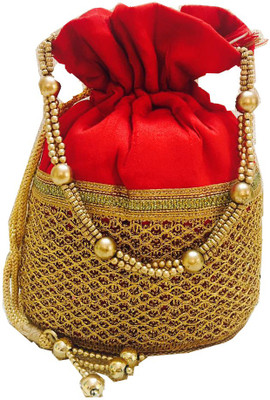

CRAFTBAZAAR Party Red Clutch