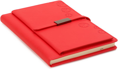 

Inscripto Regular Diary(Red Diary with Magnetic Flap, Red)