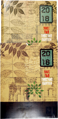 

WRITEAWAY Book-size Diary(2018 DIARY- N/S I DATE (2COL.) "PREMIUM" WITH BOX PRODUCT NO. 33, Multicolor, Pack of 5)