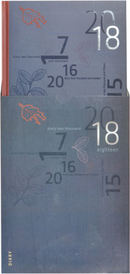 

WRITEAWAY Book-size Diary(2018 DIARY- A5 I DATE (1COL.) "SUPER" (MONTH-CUT) PLANNER WITH BOX; PRODUCT No. 5, Multicolor, Pack of 3)