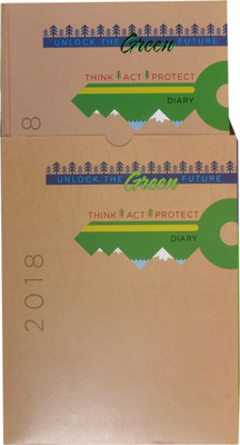 

WRITEAWAY Book-size Diary(2018 DIARY- N/S I DATE SUNDAY SEPARATE (2COL.) (MONTH-CUT) WITH BOX- GREEN PRODUCT NO. 17, Multicolor, Pack of 5)