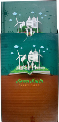

WRITEAWAY Book-size Diary(2018 DAIRY- CHIEF I DATE (1COL.) (MONTH-CUT) WITH BOX- GREEN EARTH; PRODUCT No. 40, Multicolor, Pack of 12)
