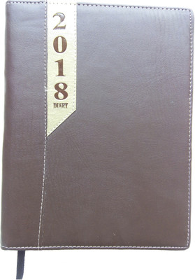 

EXCEL A5 Diary(2018 Diary, Brown)