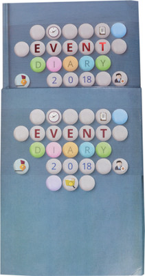 

WRITEAWAY Book-size Diary(2018 DIARY- N/S I DATE (2COL.) (MONTH-CUT) WITH BOX- EVENT DIARY, Multicolor, Pack of 5)