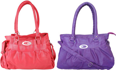 

Vera Stayle Hand-held Bag(Pink, Purple)