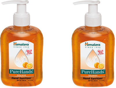 

Himalaya PUREHANDS ORANGE Hand Sanitizer(250 ml, Pump Dispenser, Pack of 2)