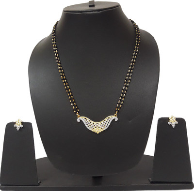 NAVYA Alloy Gold-plated Multicolor Jewellery Set(Pack of 1)