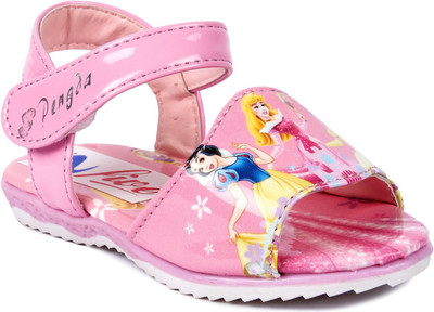 

N Five Boys & Girls Velcro Strappy Sandals(Pink