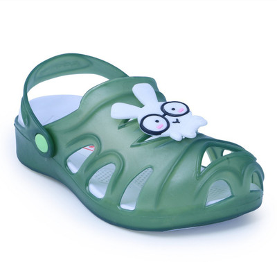 

N Five Boys & Girls Sling Back Clogs(Green