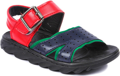 

N Five Boys Velcro Strappy Sandals(Blue