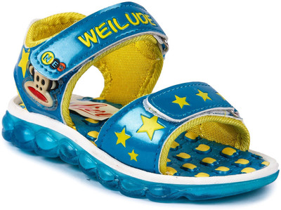 

N Five Boys & Girls Velcro Strappy Sandals(Green