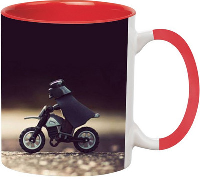 

Ashvah Toys Ceramic Mug(350 ml), Red