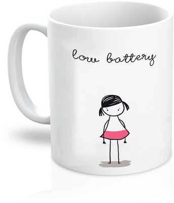 

TheDesignWiz I'm Tired Ceramic Mug(325 ml), Black;pink;white