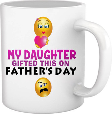 

ME&YOU Gifts On Father's Day For Dad Father (IDuplicate148) Printed Ceramic Mug(325 ml), Black;purple