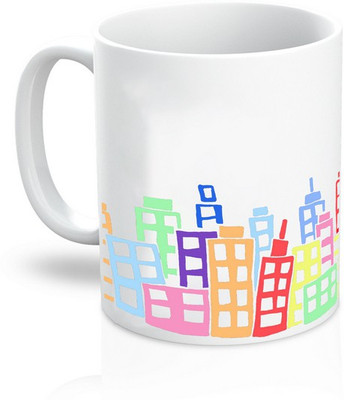 

TheDesignWiz My Town Ceramic Mug(325 ml), Multicolor