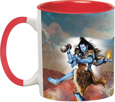 

Ashvah Bhole Baba 1418 Ceramic Mug(350 ml), Red