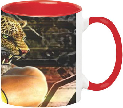 

Ashvah Tekken 5 King Game Ceramic Mug(350 ml), Red