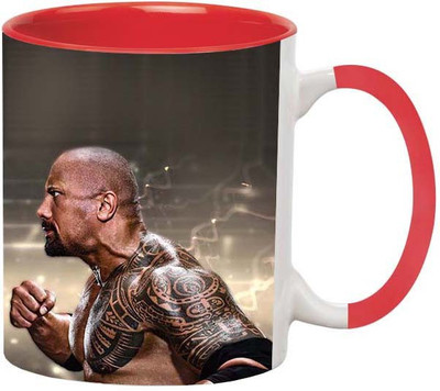 

Ashvah John Cena vs Rock Ceramic Mug(350 ml), Red