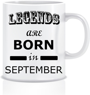 

Everyday Desire Legends are Born in September ED214 Ceramic Mug(300 ml), Multicolor