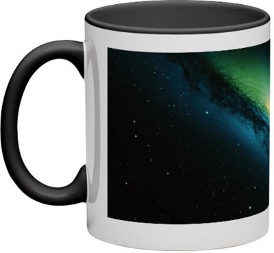

HappyClick Galaxy Ceramic Mug(325 ml), Black