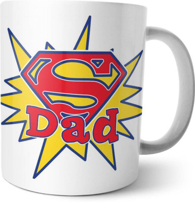 

ME&YOU Gifts On Father's Day Anniversary For Dad Father; You're My Hero (IDuplicate158) Printed Ceramic Mug(325 ml), Multicolor