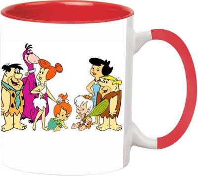 

Ashvah Cartoon 1390 Ceramic Mug(350 ml), Red