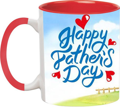 

Ashvah Happy Father's Day 1383 Ceramic Mug(350 ml), Red
