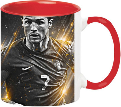 

Ashvah Cristiano Ronaldo 1464 Ceramic Mug(350 ml), Red