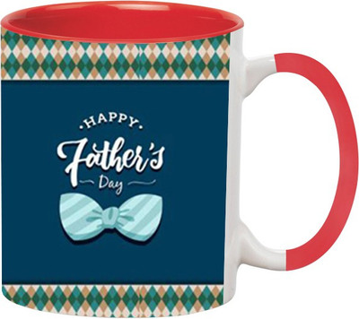 

Ashvah Happy Father's Day 1414 Ceramic Mug(350 ml), Red