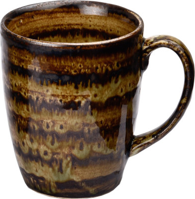 Amber Shine Coffee Ceramic Mug(350 ml), Brown