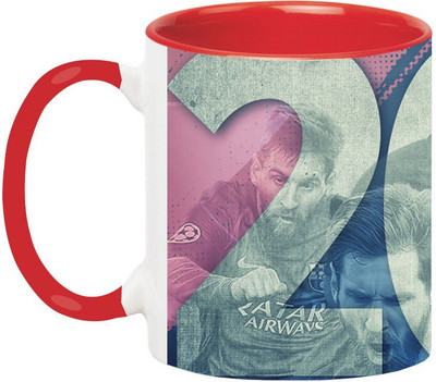 

Ashvah Lionel Messi 1467 Ceramic Mug(350 ml), Red