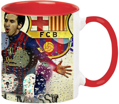 

Ashvah Lionel Messi 1468 Ceramic Mug(350 ml), Red