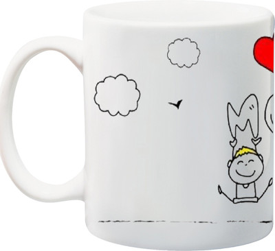 

ME&YOU Gift for Mother Mum On Mother's Day Anniversary Birthday; Love You Mom (IDuplicate120) Printed Ceramic Mug(325 ml), Multicolor