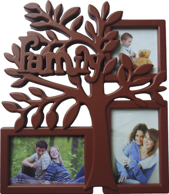 

ME Decor Generic Photo Frame(Brown, 3 Photos)