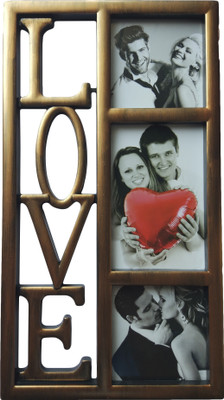 

ME Decor Generic Photo Frame(Copper, 3 Photos)