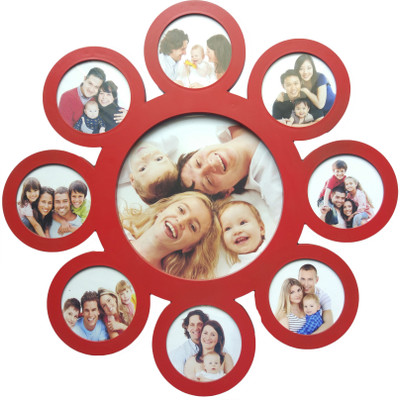 

ME Decor Generic Photo Frame(Red, 9 Photos)