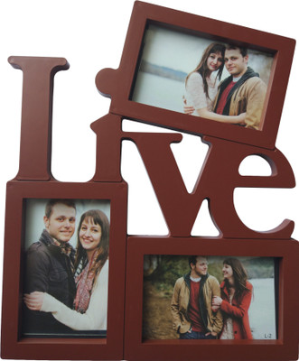 

ME Decor Generic Photo Frame(Brown, 3 Photos)