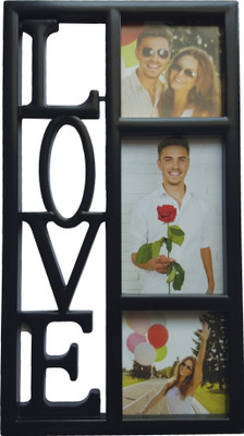 

ME Decor Generic Photo Frame(Black, 3 Photos)