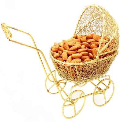 

Ghasitaram Gifts Golden Baby Almond Cart Almonds(300 g, Vacuum Pack)