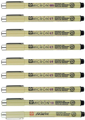 

Sakura Pigma Micron - 9 Set Calligraphy
