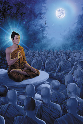 

RadhaKripa buddha teaching poater1 Paper Print(18 inch X 12 inch, Rolled)