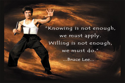 

RadhaKripa BruceLeeQuote poster10 Paper Print(18 inch X 12 inch, Rolled)
