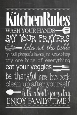 

RadhaKripa Kitchen-Rules-free-printable- Paper Print(18 inch X 12 inch, Rolled)